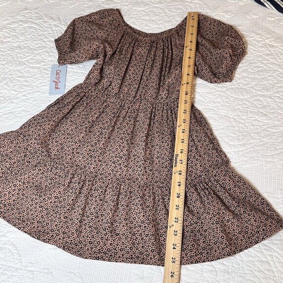 Girls' Short Sleeve Woven Dress - Cat & Jack S 6/7 - Picture 5 of 9